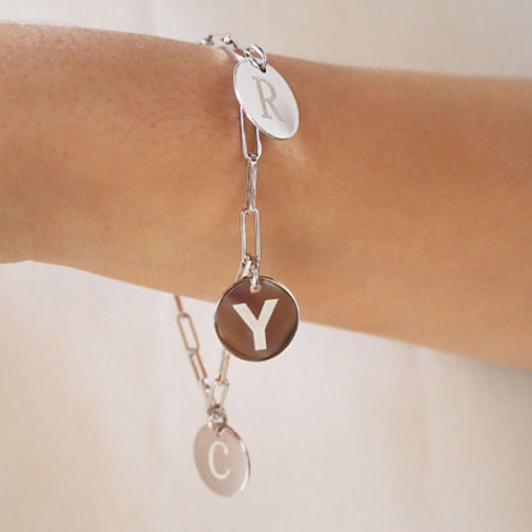Pulsera Eslabón de Plata 925 Personalizada