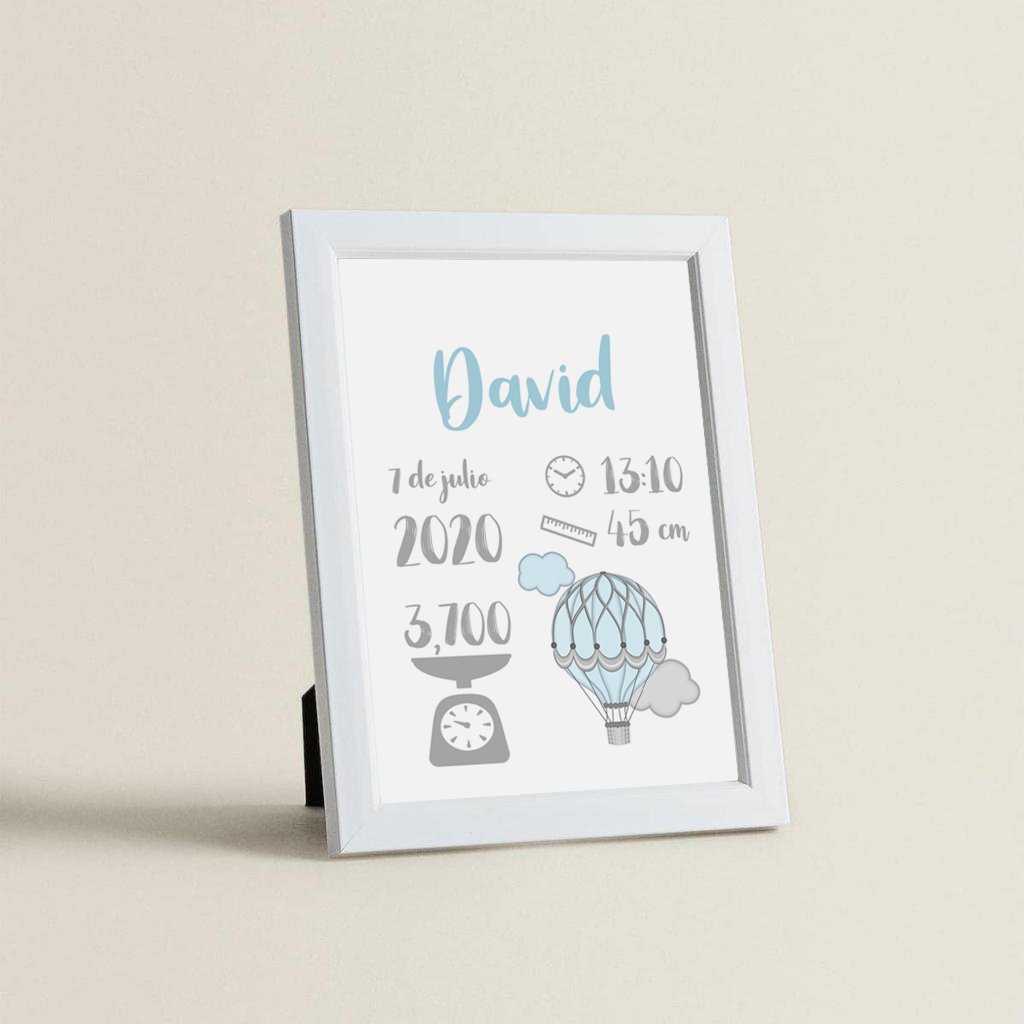 Cuadro Personalizado Detalles Nacimiento