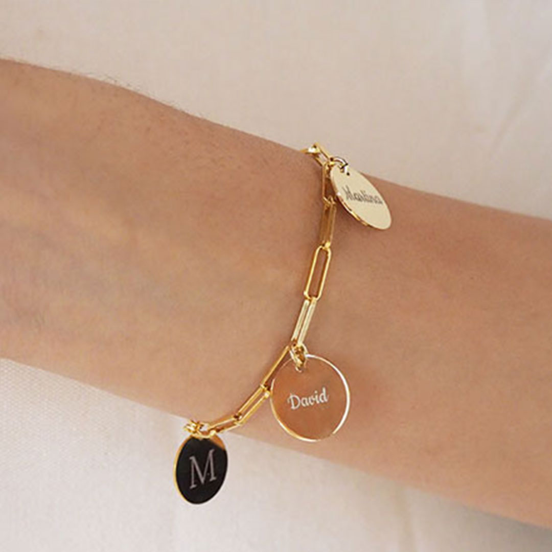 Pulsera Eslabón de Plata 925 Personalizada