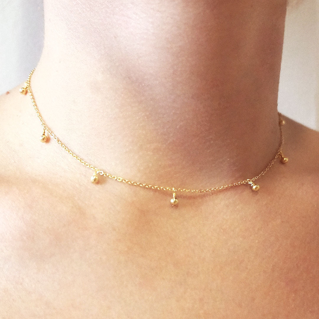 Collar de Bolas de Plata 925