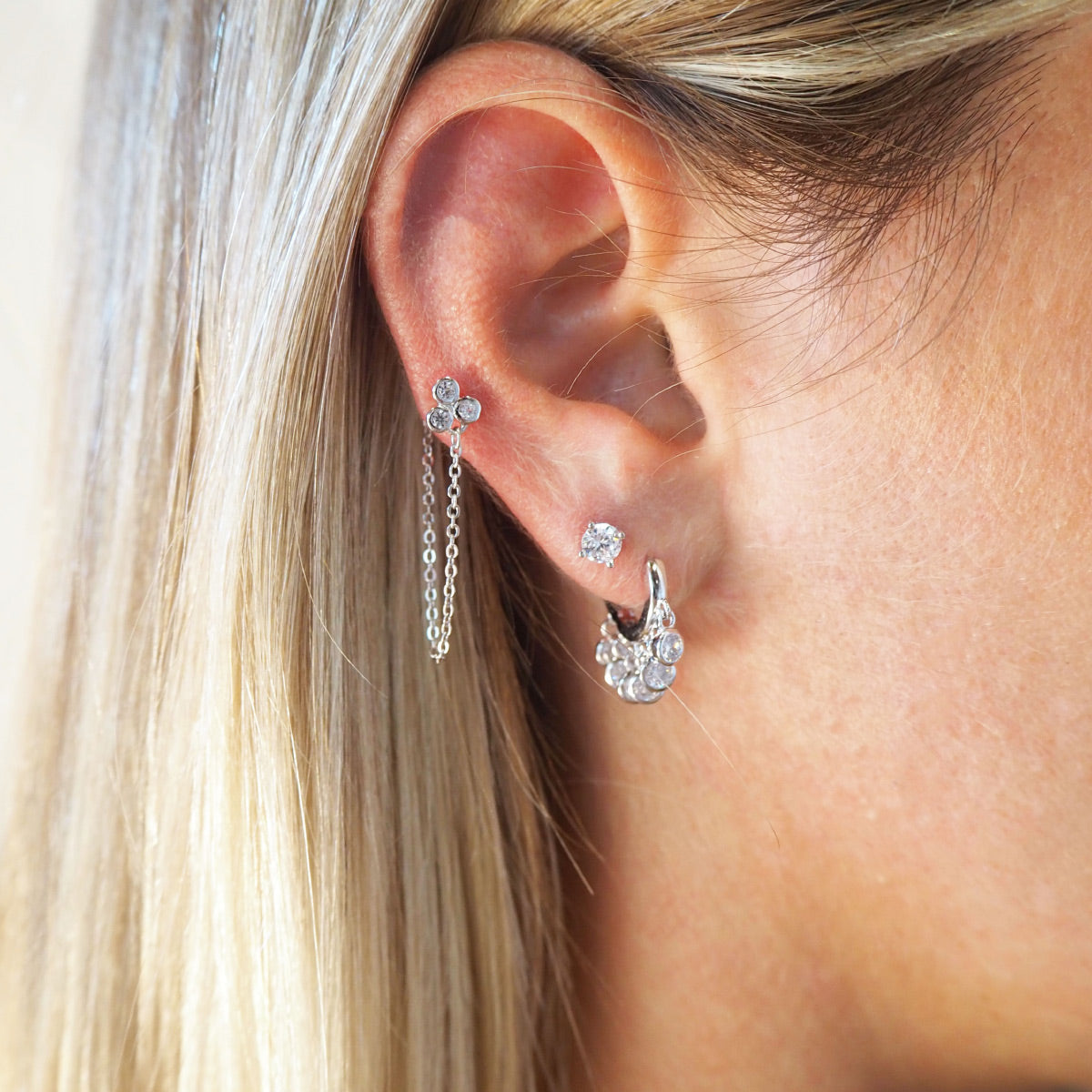 Pendientes Largos Front Back de Plata 925