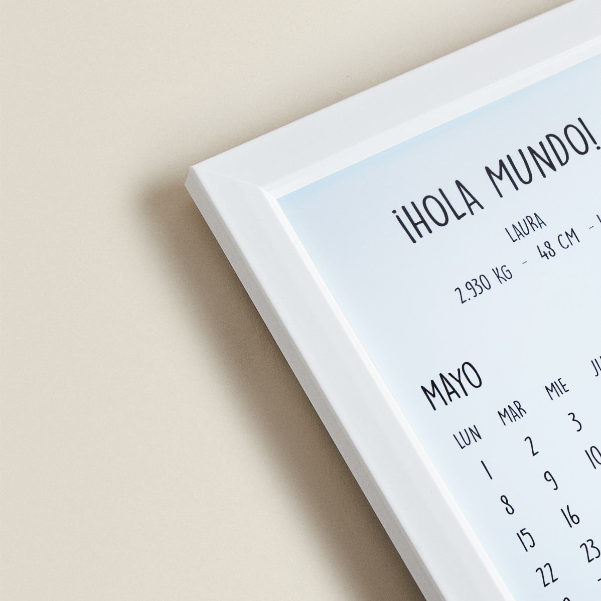 Cuadro Personalizado Calendario
