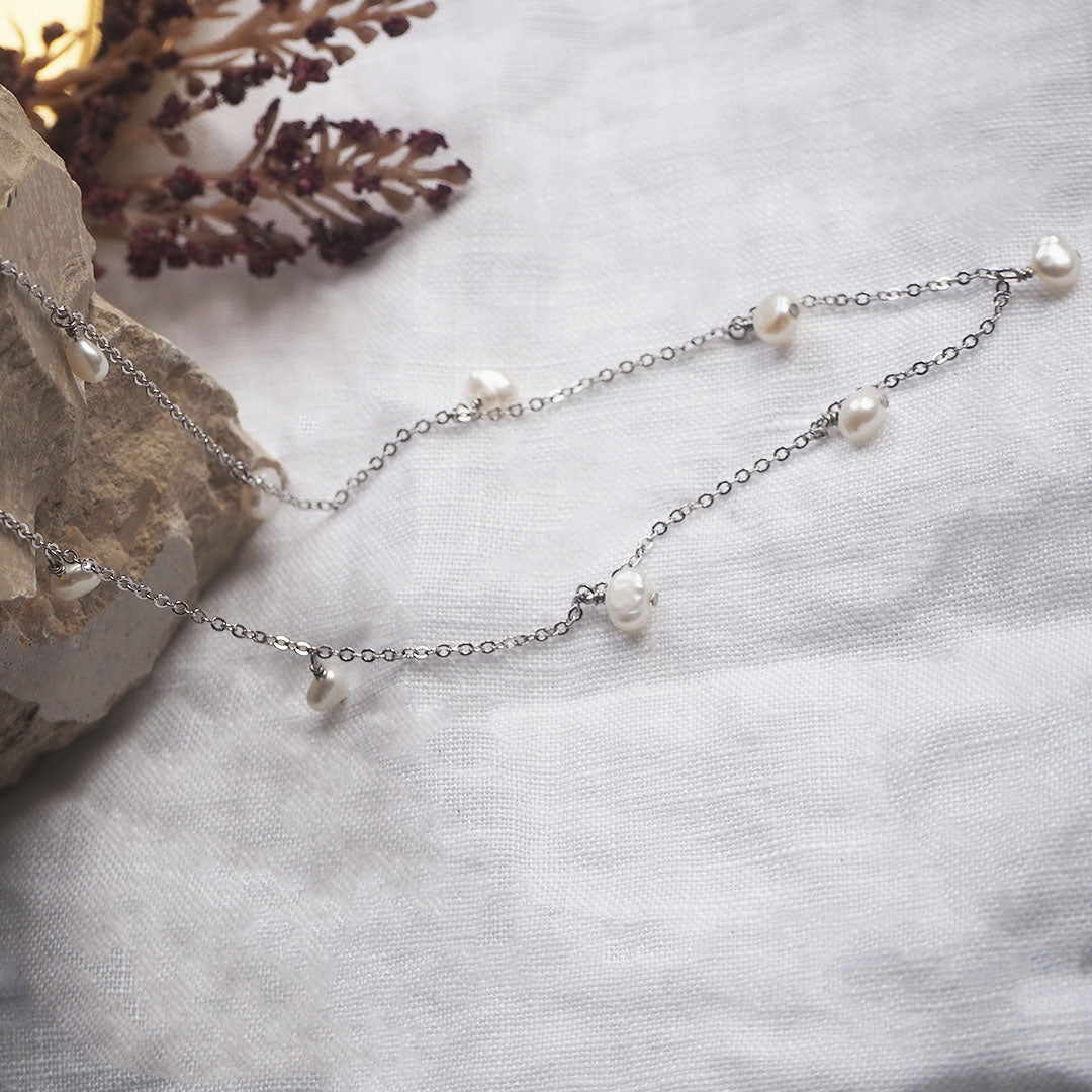 Collar de Perlas de Plata 925