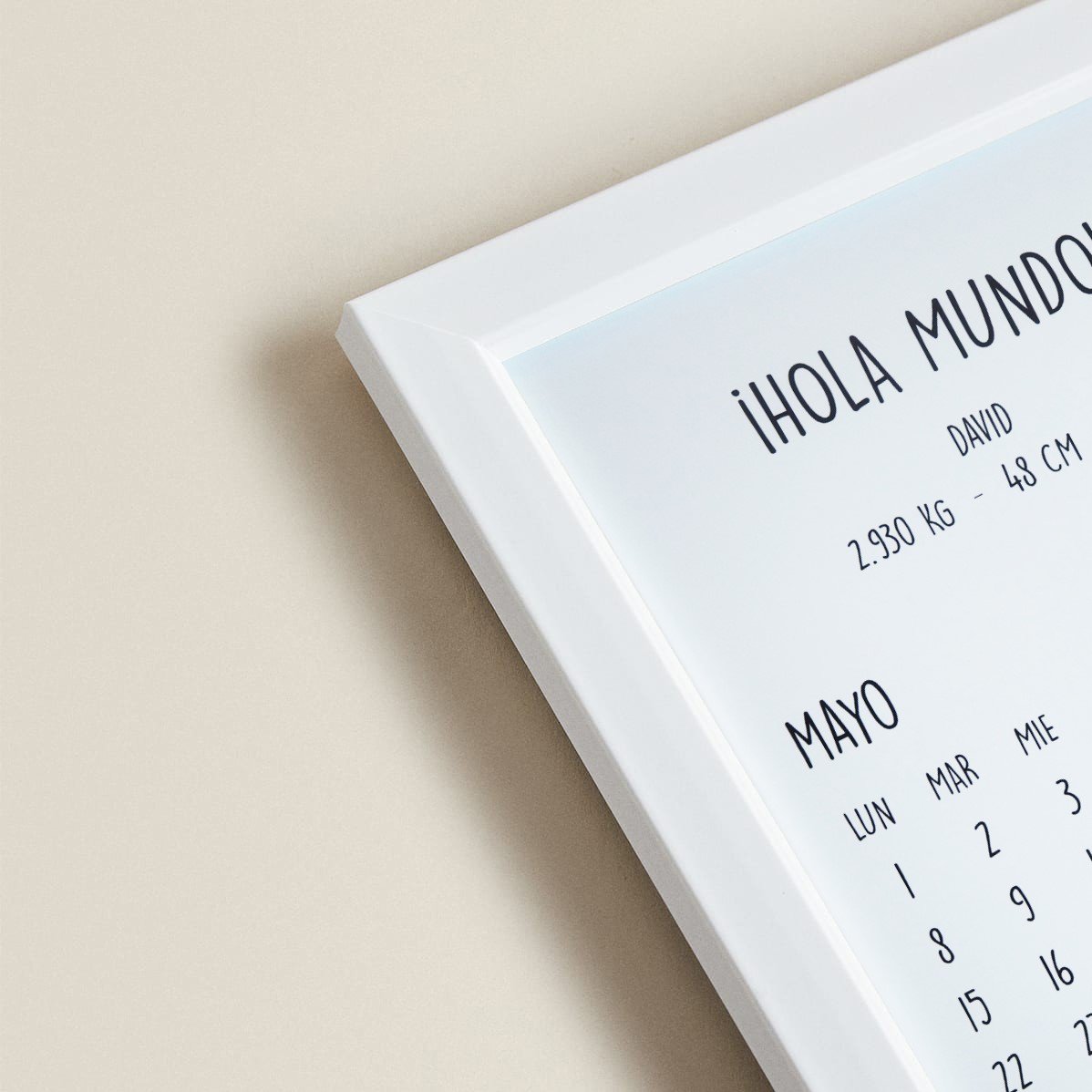 Cuadro Personalizado Calendario