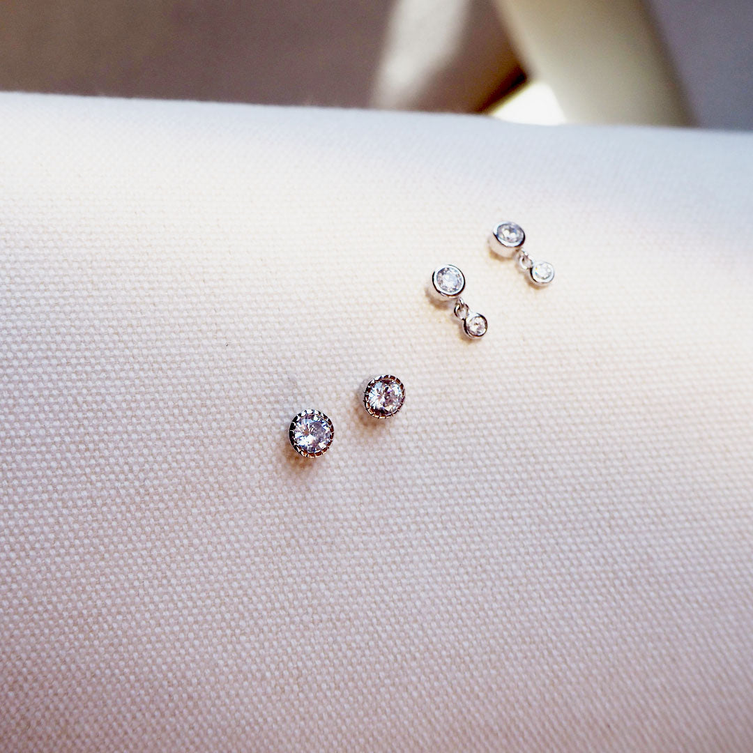 Pendientes Gota de Plata