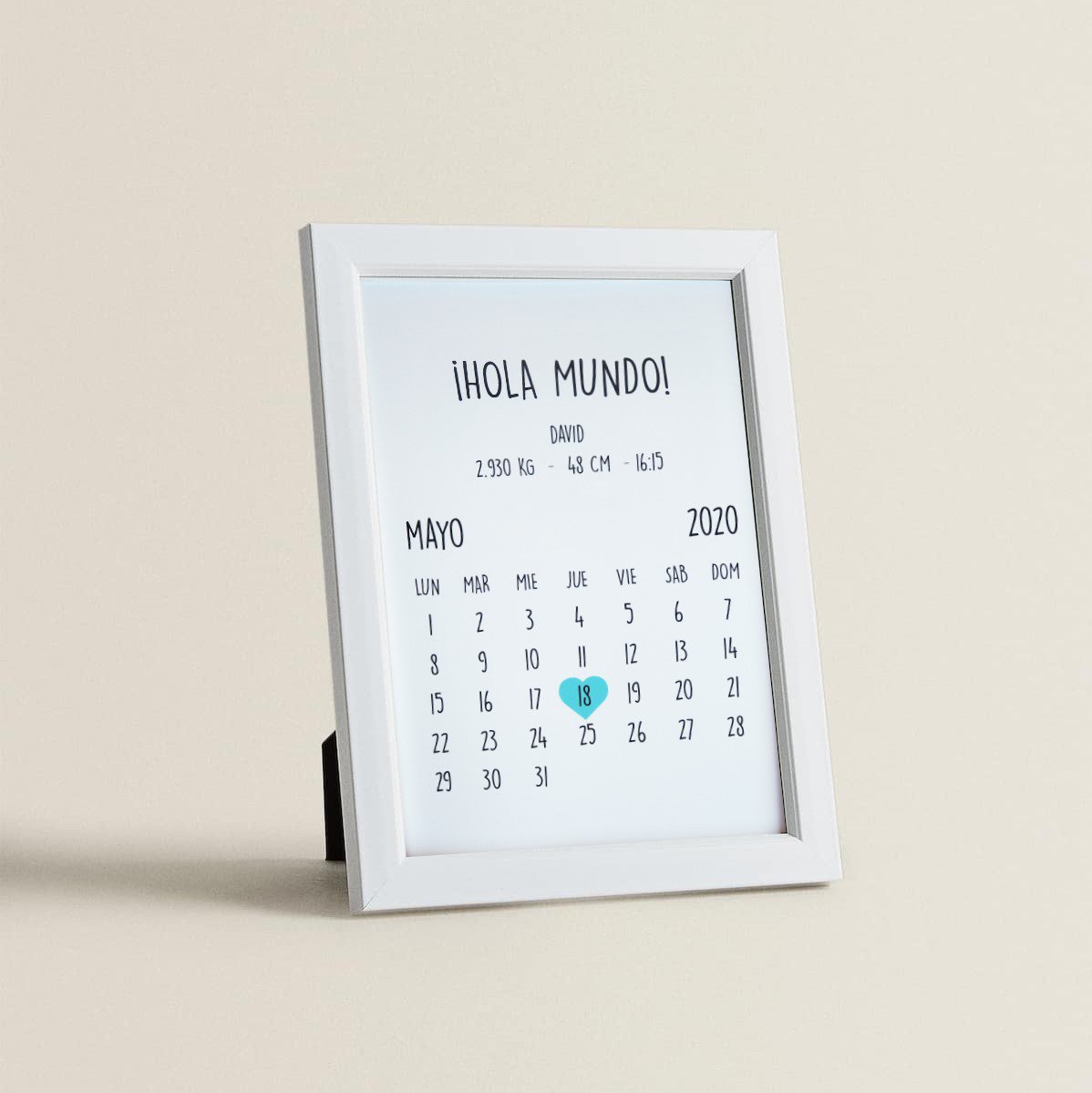 Cuadro Personalizado Calendario