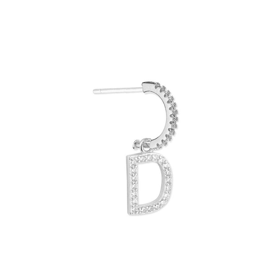 Pendientes de Plata 925 con Inicial Grabada