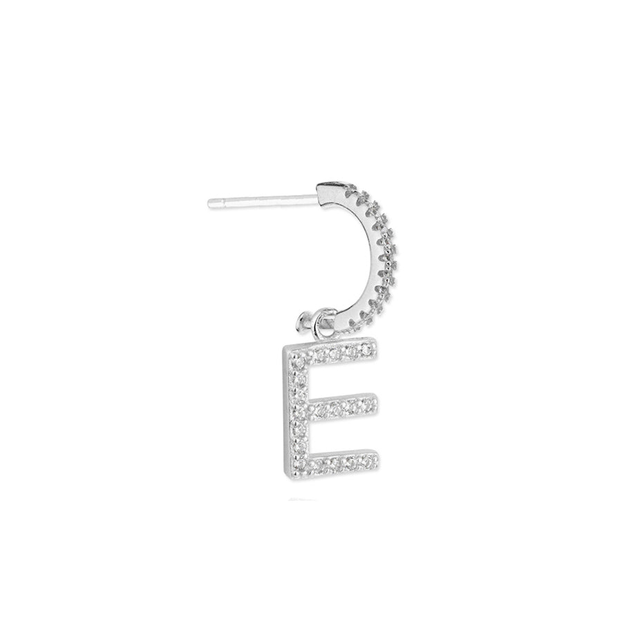 Pendientes de Plata 925 con Inicial Grabada