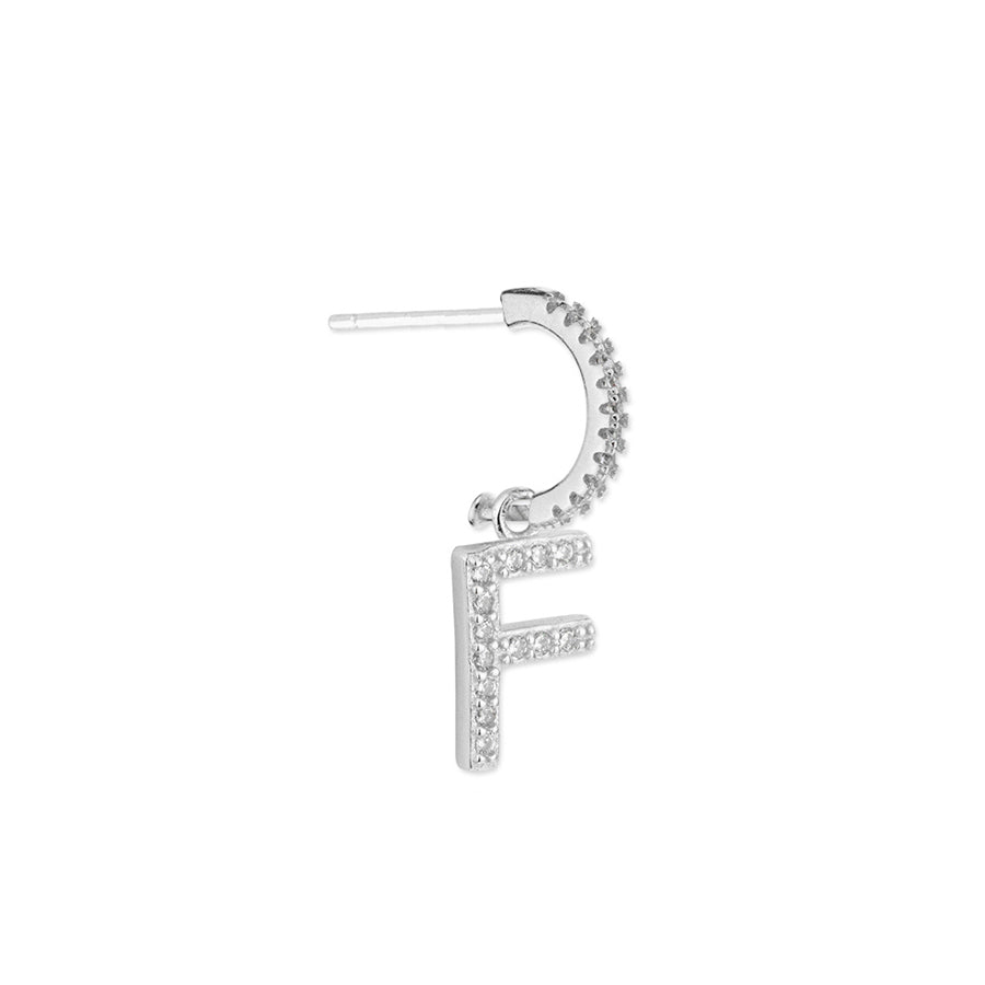 Pendientes de Plata 925 con Inicial Grabada