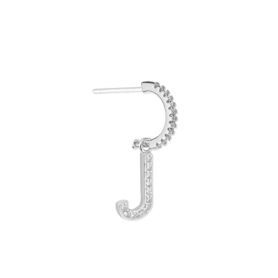Pendientes de Plata 925 con Inicial Grabada