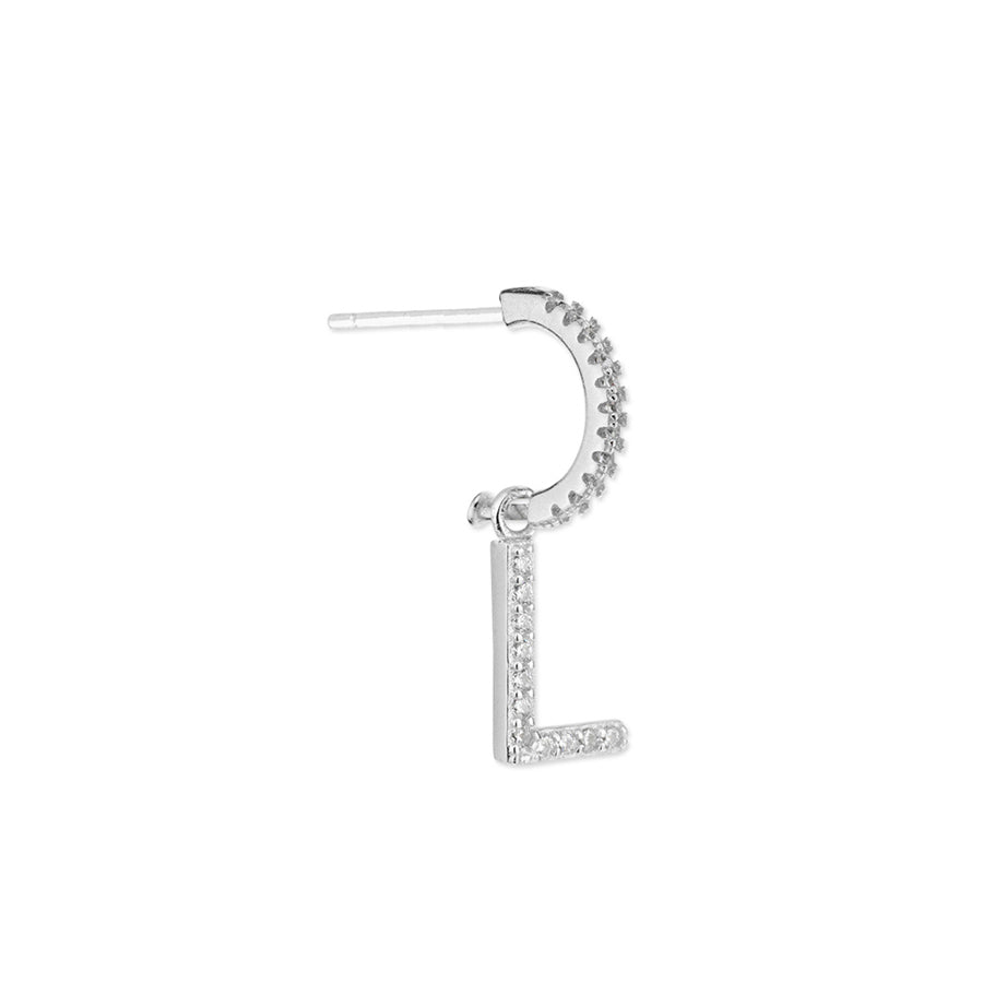Pendientes de Plata 925 con Inicial Grabada