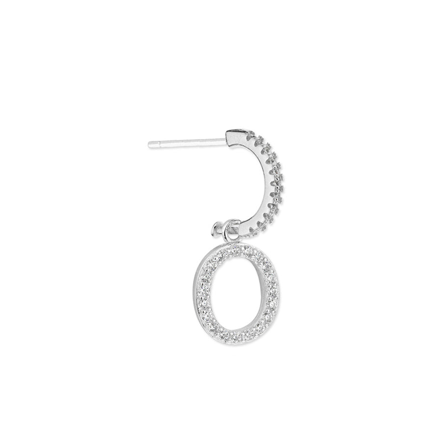 Pendientes de Plata 925 con Inicial Grabada