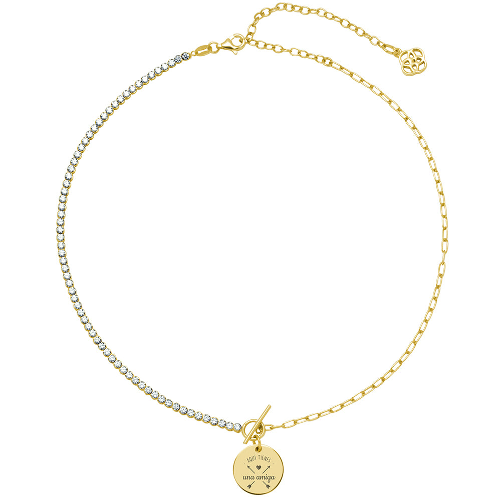 Collar Personalizable T-Lock Circonita