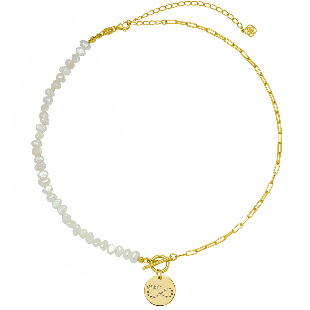 Collar Personalizable T-Lock Perla