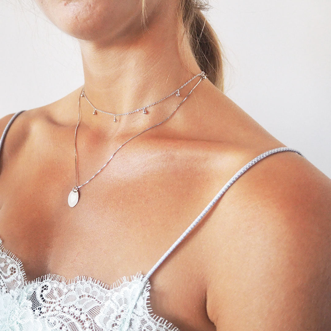 Collar de Bolas de Plata 925