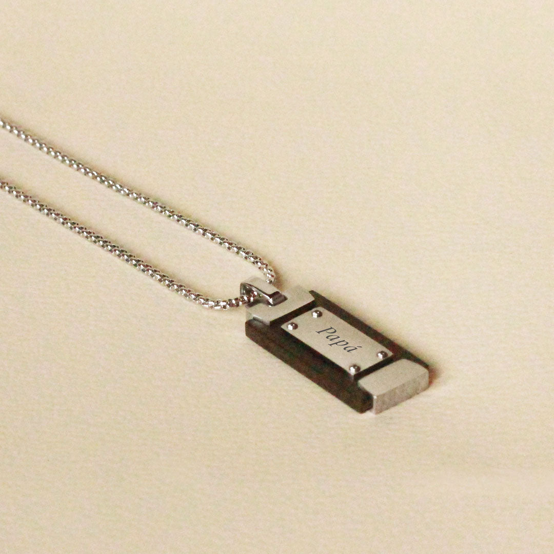 Collar Army de Acero para Hombre Personalizado