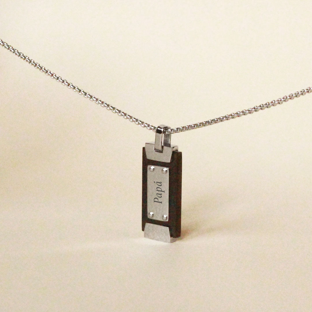 Collar Army de Acero para Hombre Personalizado