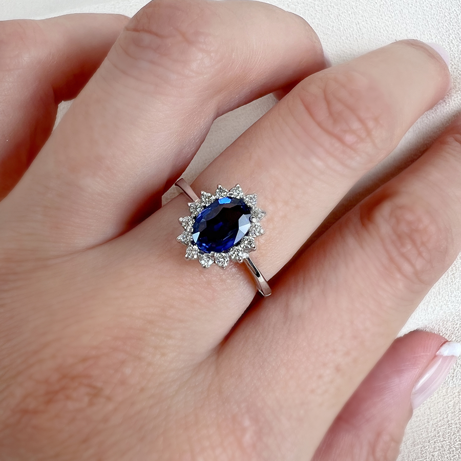 Anillo Atenea con Diamante de Laboratorio en Oro
