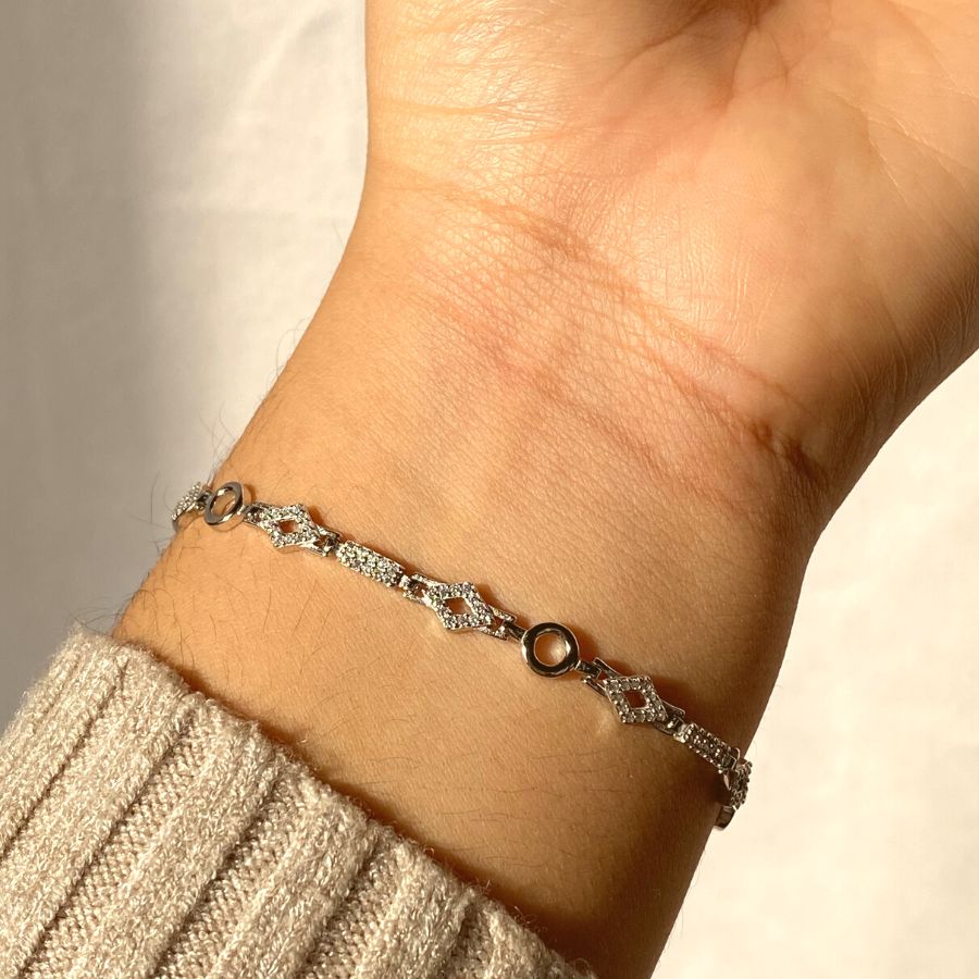 Pulsera Rombo y Círculos