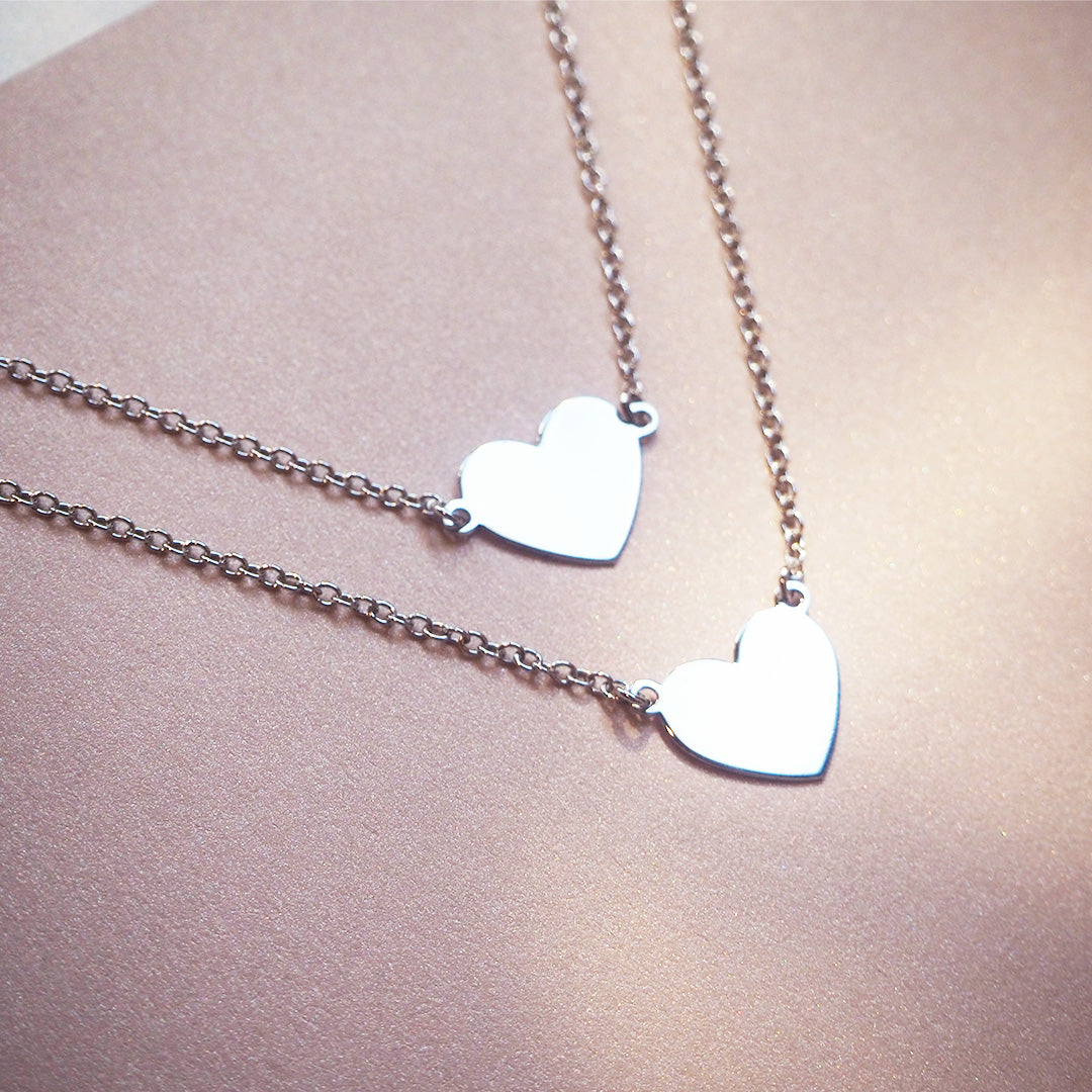 Collar Corazón de Plata 925 Personalizado