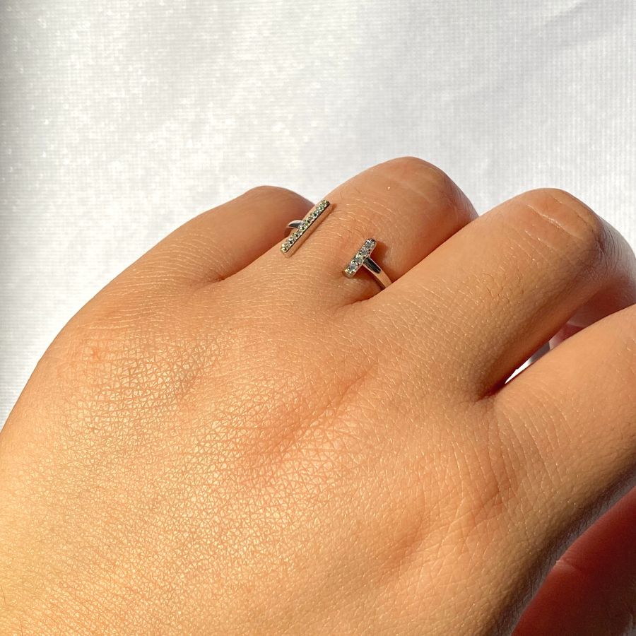 Anillo Line de Plata 925