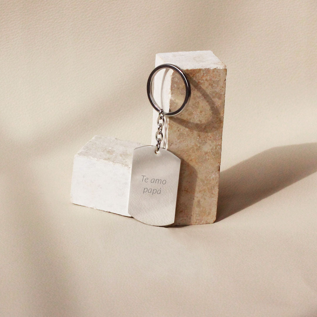 Llavero de Acero para Hombre Personalizado
