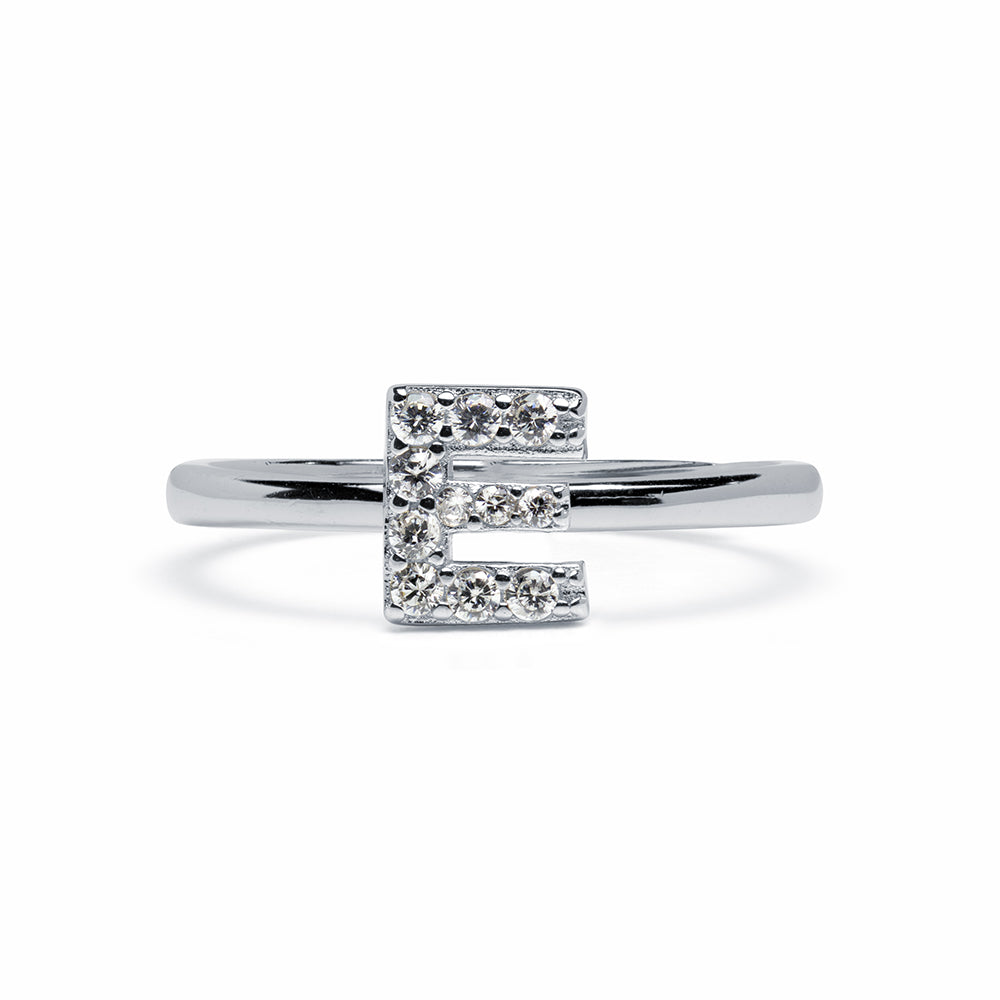 Anillo de Plata 925 con Inicial Grabada