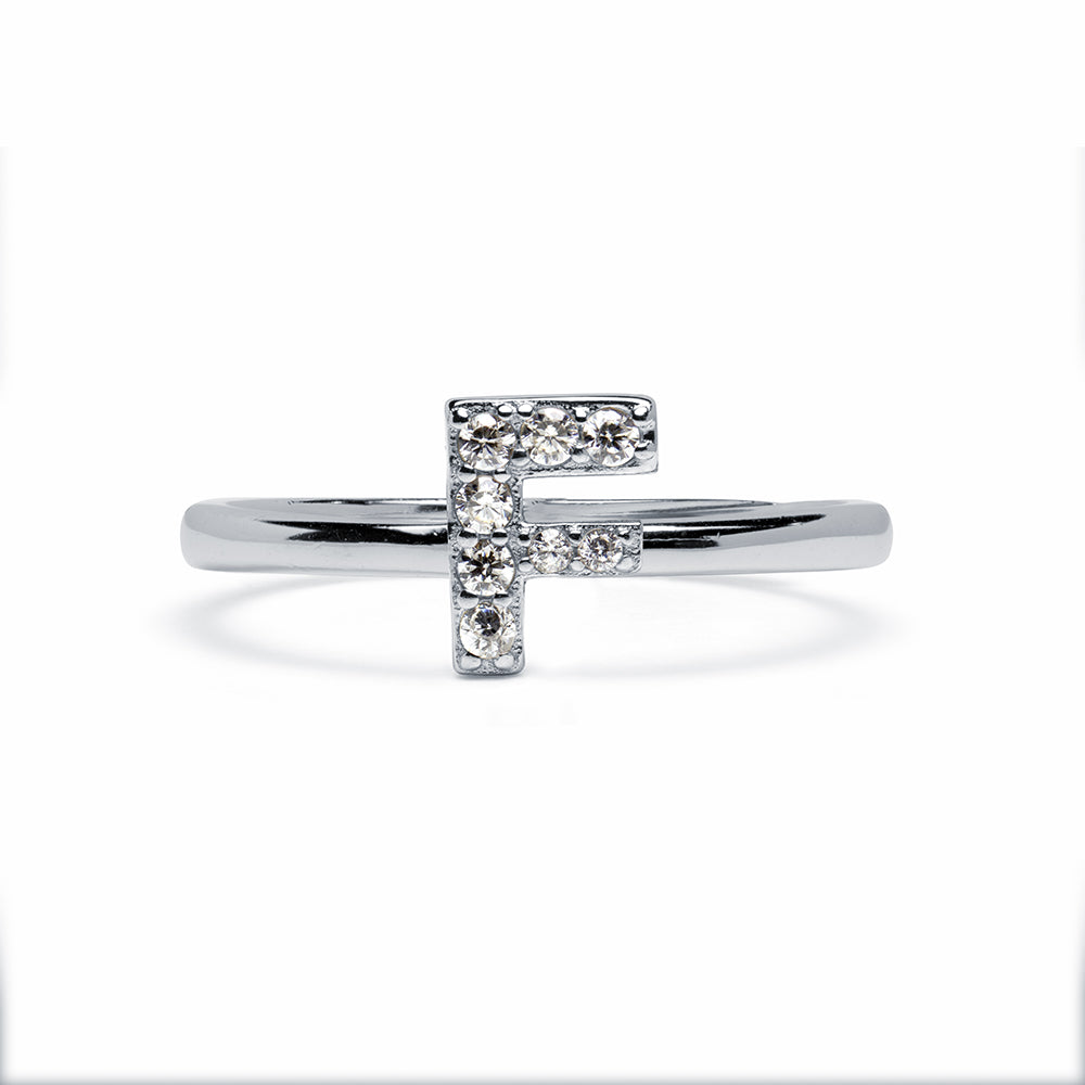 Anillo de Plata 925 con Inicial Grabada