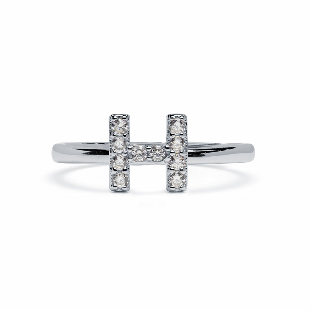 Anillo de Plata 925 con Inicial Grabada