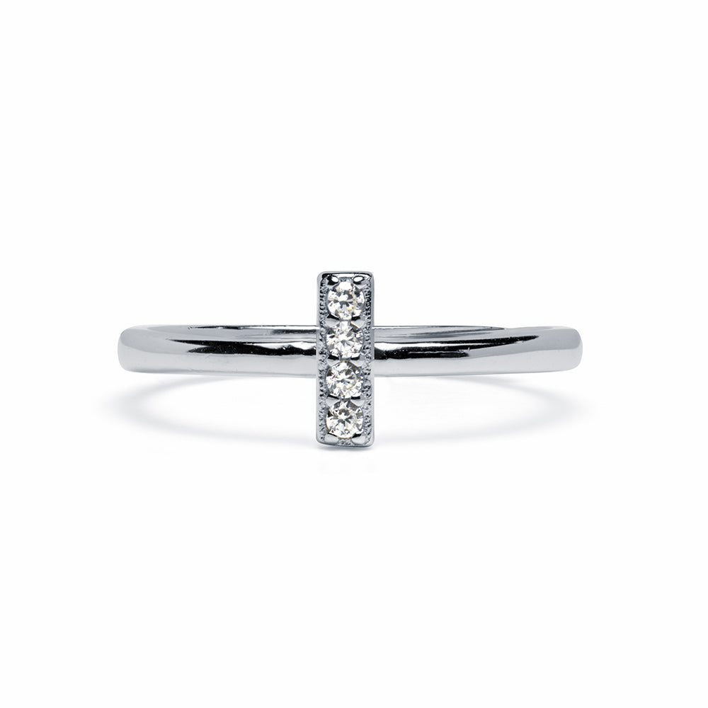 Anillo de Plata 925 con Inicial Grabada