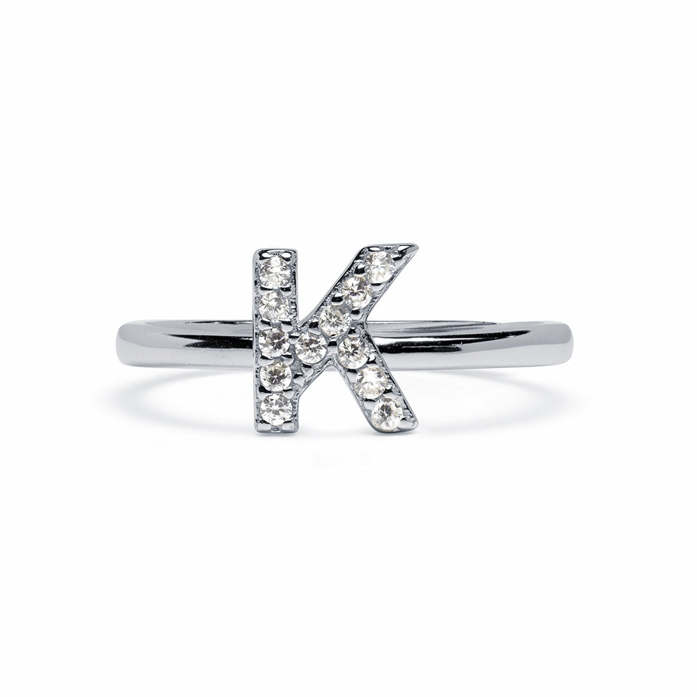 Anillo de Plata 925 con Inicial Grabada