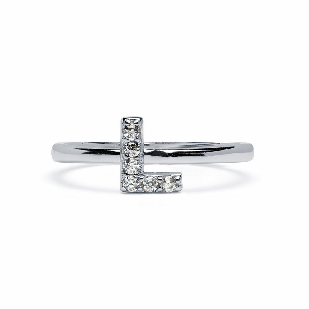 Anillo de Plata 925 con Inicial Grabada