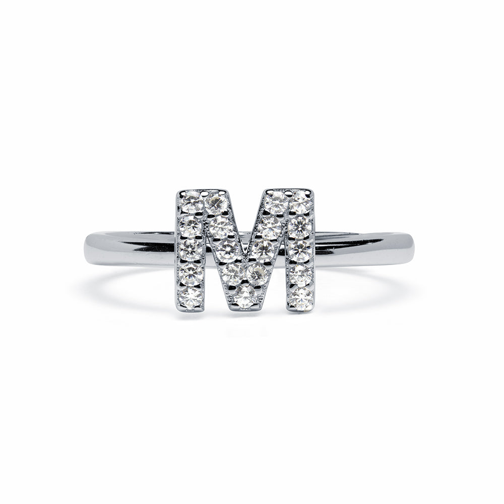 Anillo de Plata 925 con Inicial Grabada