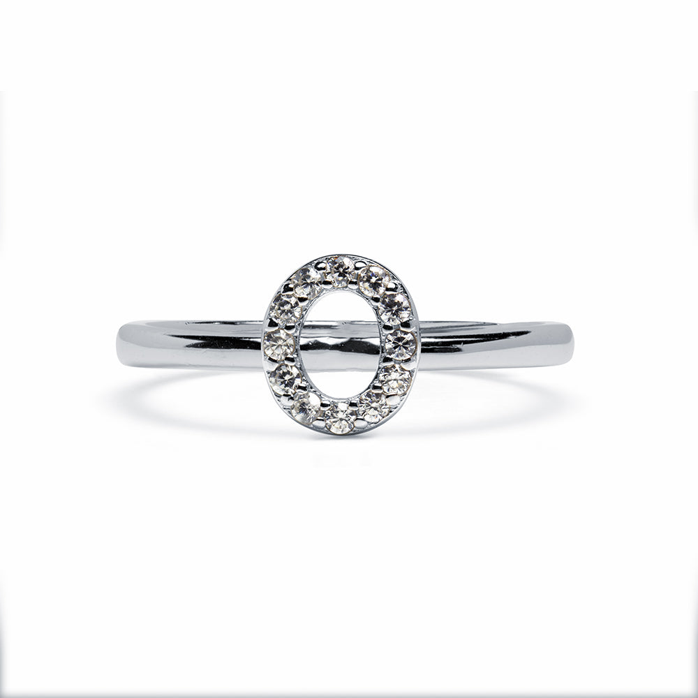 Anillo de Plata 925 con Inicial Grabada