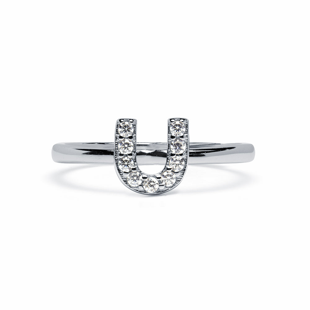 Anillo de Plata 925 con Inicial Grabada