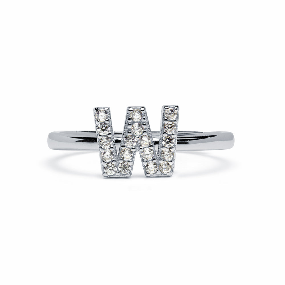Anillo de Plata 925 con Inicial Grabada