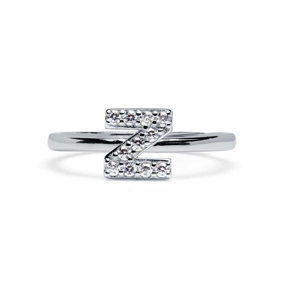 Anillo de Plata 925 con Inicial Grabada
