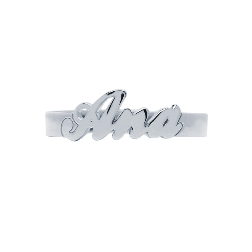 Anillos plata 925 personalizados inicial - Alta Calidad - Envío Rápido