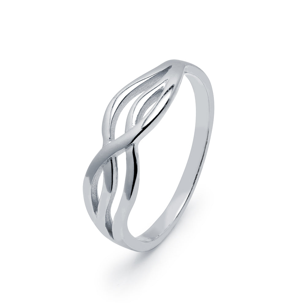 Anillo Sinuoso de Plata 925