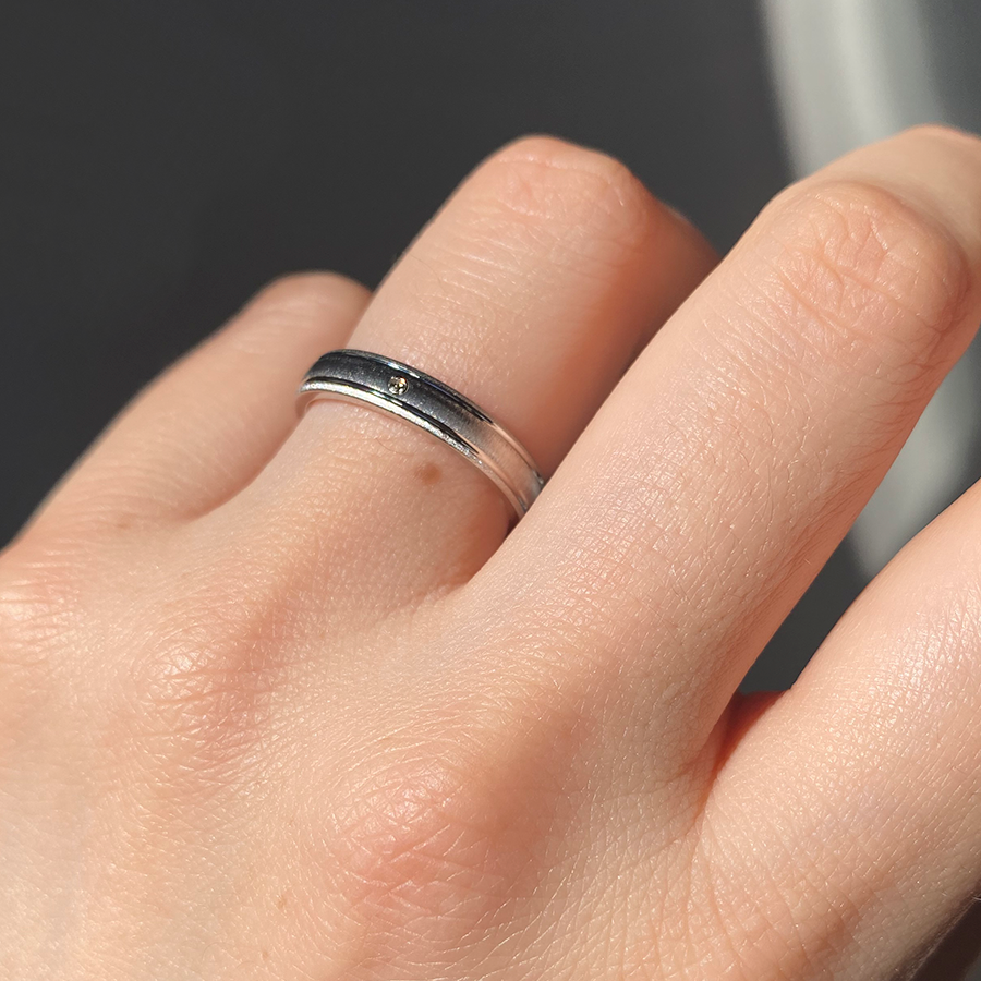 Alianza de Boda Mate Circonita