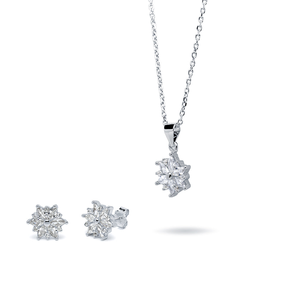 Collar y Pendientes Flor Star