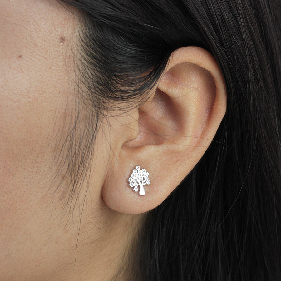 Pack Collar y Pendientes Árbol de Vida de Plata 925