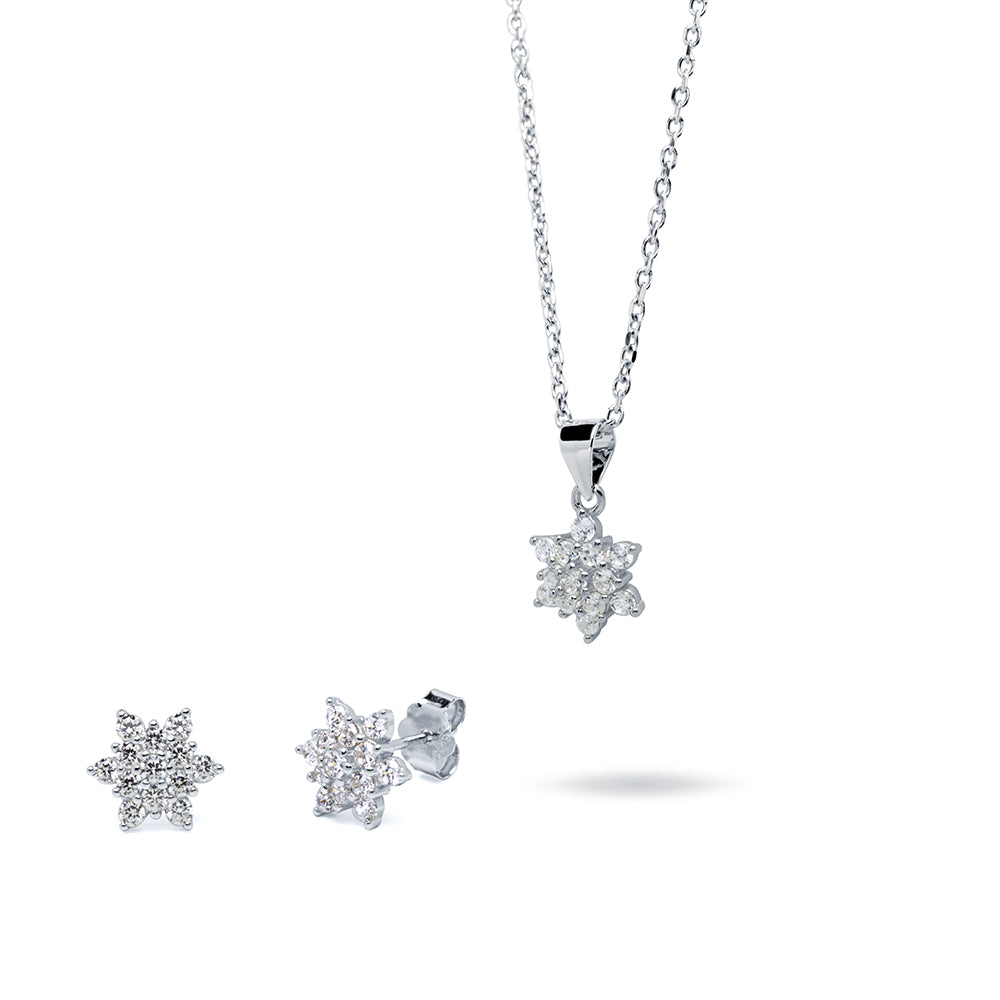 Collar y Pendientes Flake