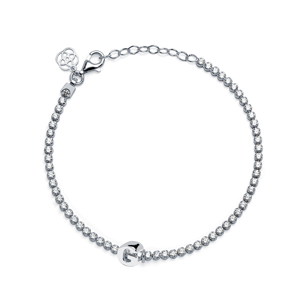 Charm Clip Love de Plata 925 con Inicial Grabada