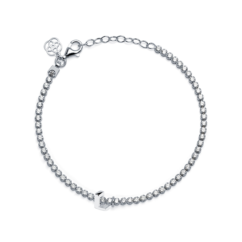 Charm Clip Love de Plata 925 con Inicial Grabada