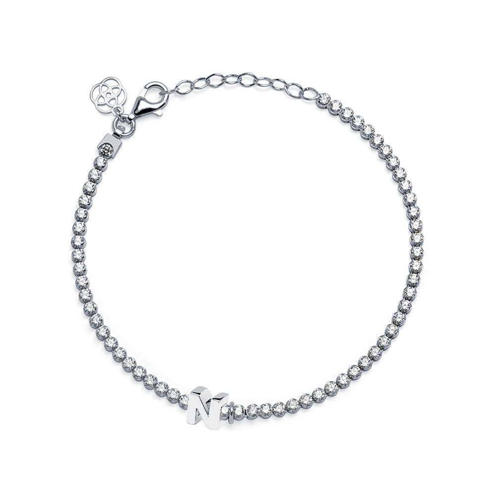 Charm Clip Love de Plata 925 con Inicial Grabada