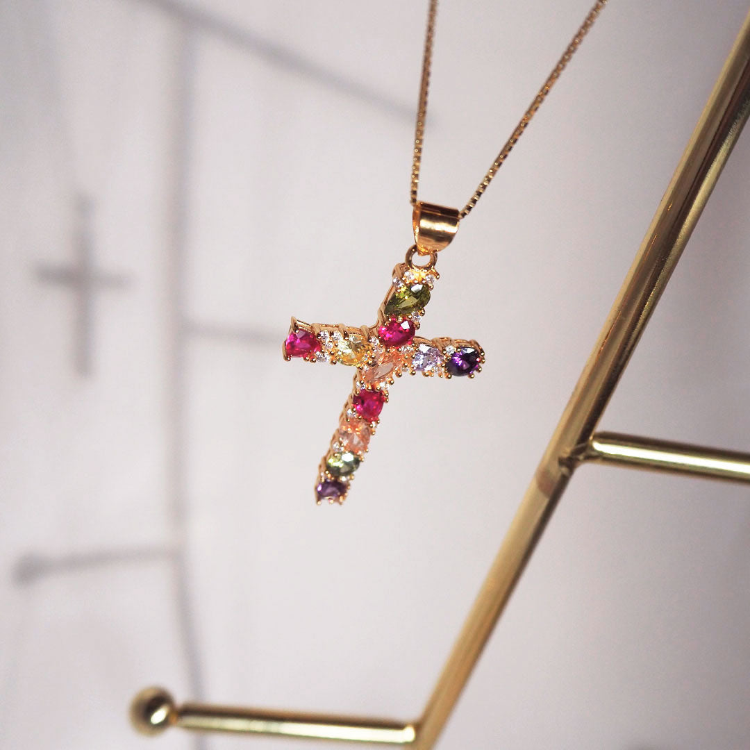 Colgante Alma Cros de Plata 925 Personalizado