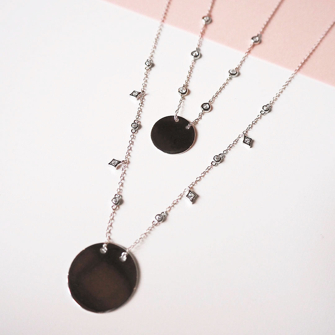 Collar Wanderlust Twinkle de Plata 925 Personalizado