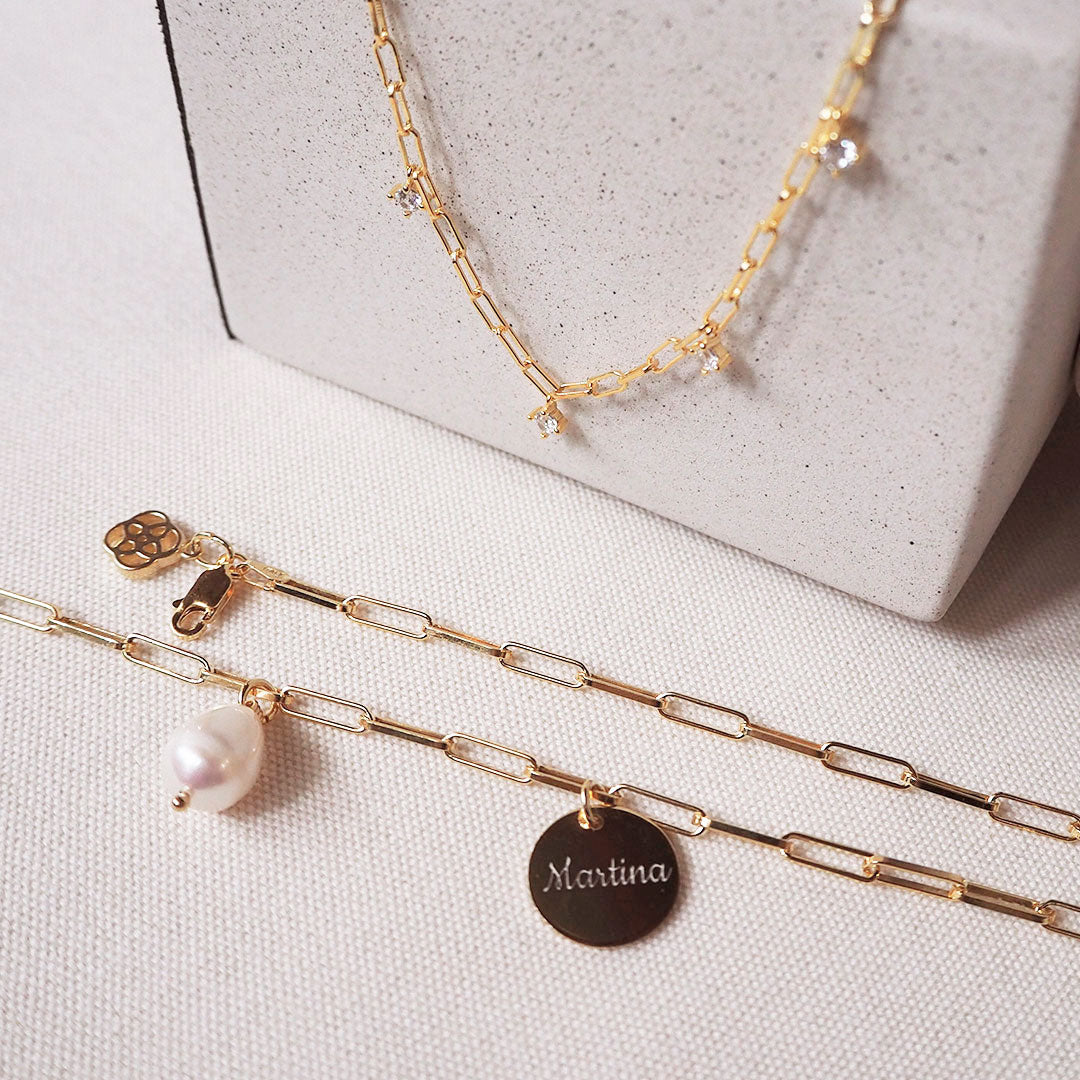 Collar Shell con Perla de Plata 925 Personalizado