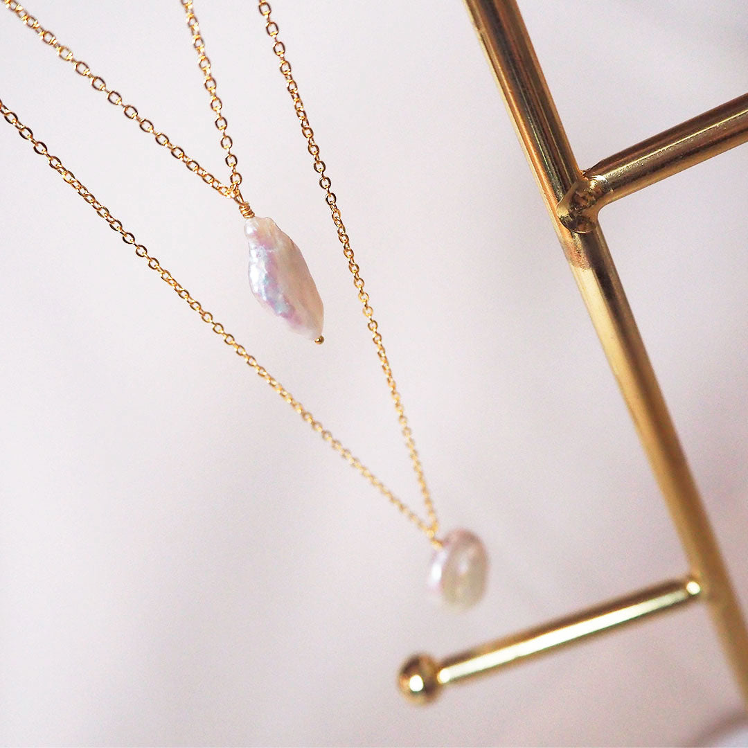 Collar Perla Coin de Plata 925
